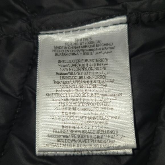 BCBG Max Azria Packable Premium Down Puffer Coat Womens L Hooded Longline Jacket - Picture 9 of 11